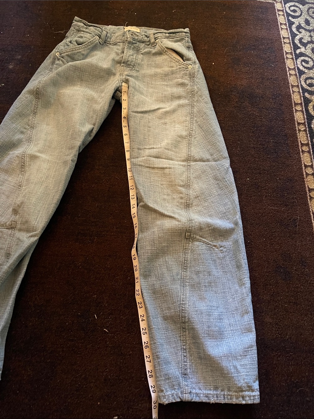We the Free HIGHLAND low rise twisted bowed jeans size 25 new without tags. - Picture 6 of 10
